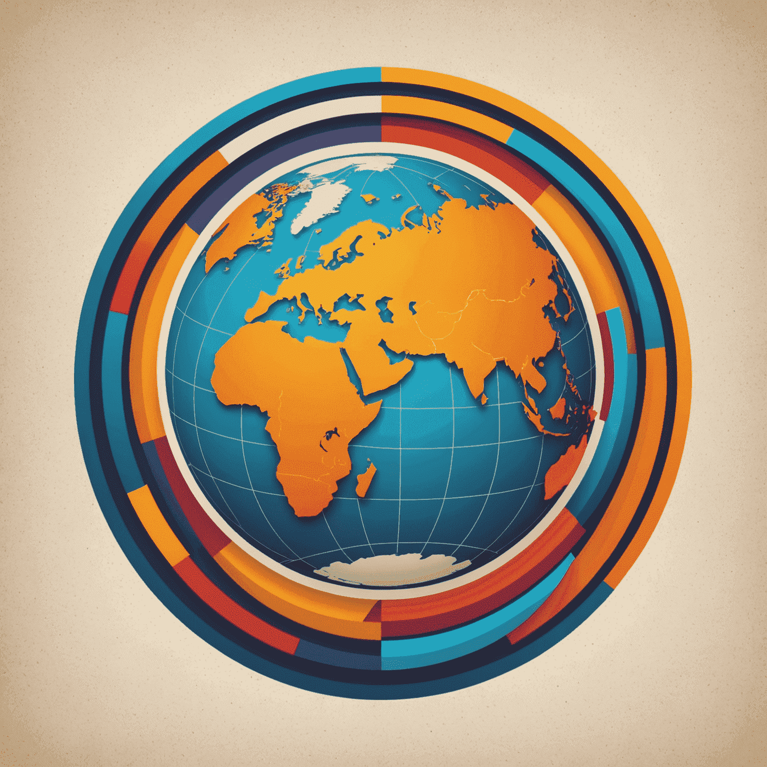 Catslaptohen Travel logo featuring a stylized globe with vibrant colors